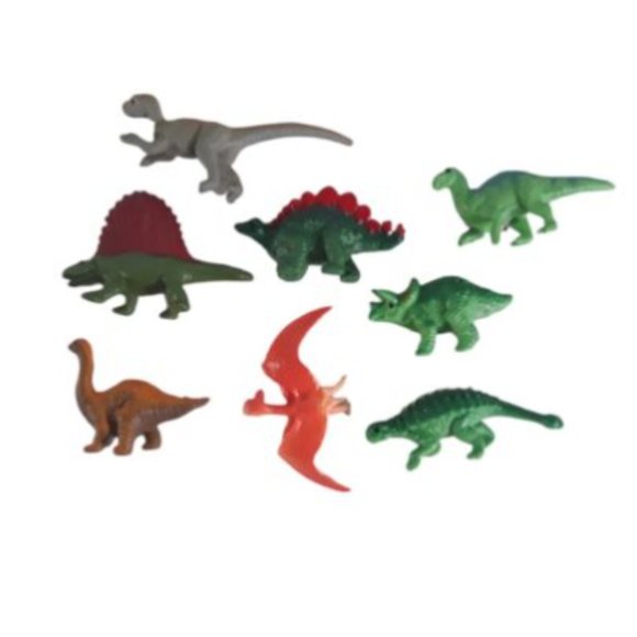 Dinosaur Figures Toy Plastic Lot Of 9 Please Look At Pictures - Picture 3 of 11